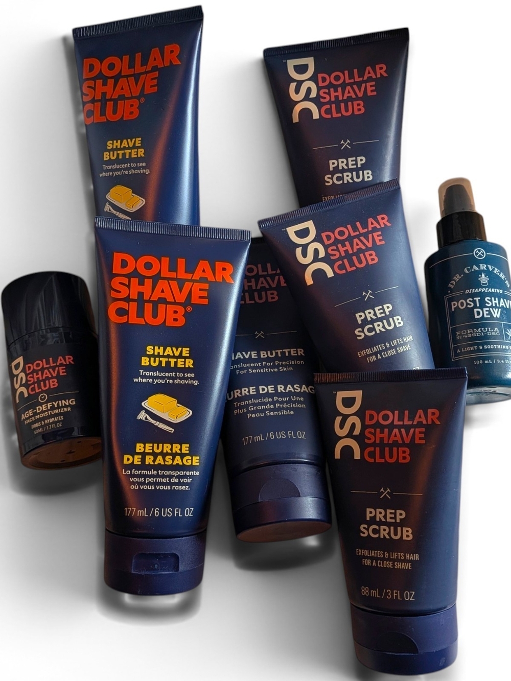 Dollar Shave Club Men’s Shave Butter & Prep Scrub Set — Navy